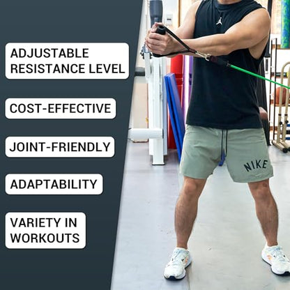 TheFitLife Resistance Bands Set with Handles, Door Anchor and Ankle Straps | Workout Bands for Muscle Strength Training, Home Gym Fitness, Full Body Exercise for Men, Women, Pilate, and Physical Therapy