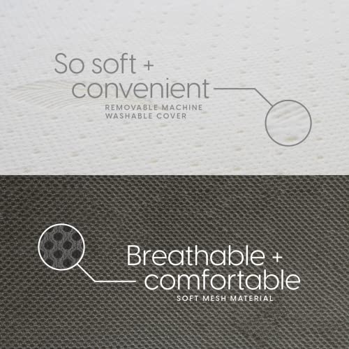 Milliard Trifold Mattress, Twin Size, 4 inch, Portable Foldable Mattress Twin with Medium Firm Foam, Washable Cover, Tri-Folding Floor Bed, Fold Up Guest Bed, RV Travel, Camping, 75" x 38” - size: Twin, style: 4 inch