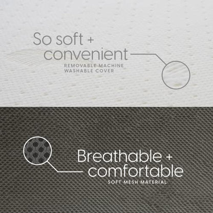 Milliard Trifold Mattress, Twin Size, 4 inch, Portable Foldable Mattress Twin with Medium Firm Foam, Washable Cover, Tri-Folding Floor Bed, Fold Up Guest Bed, RV Travel, Camping, 75" x 38” - size: Twin, style: 4 inch