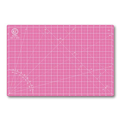 KC GLOBAL A3 (18"x12") Self-Healing Cutting Mat (Pink) - Sturdy, Reversible, Eco-Friendly, Non-Slip. Premium Desk Mat for Crafters, Quilters, and Hobbyist - color: Pink, size: 18"L x 12"W