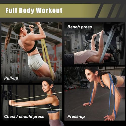 VRTX Fabric Resistance Band Set for Strength Training and Home Workout