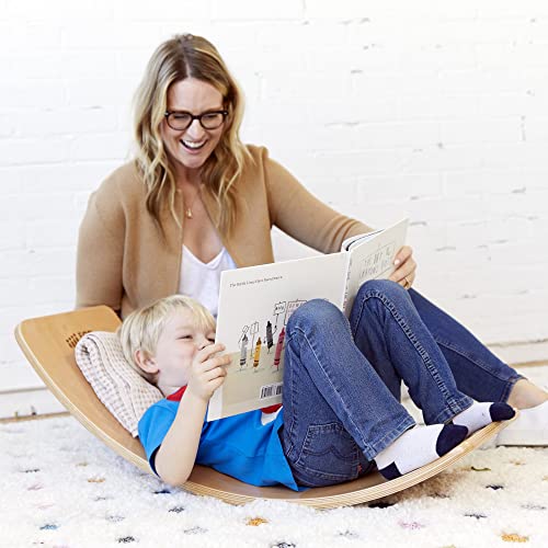 ECR4Kids Balance Board, Montessori Toy, Grey - color: Grey