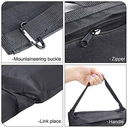 12 Packs Photography Weight Bags Photo Studio Filled Weight Bag Empty Heavy Sandbag Set for Photography Tripod Stand Light Stand Sports Outdoor Photo Video Studio Boom Brackets (Black) - color: Black