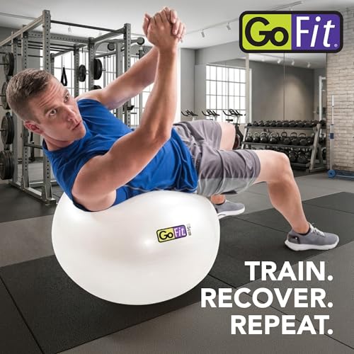 GoFit Stability Ball - color: White, size: 65 cm