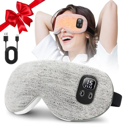 Heated Eye Mask, Cordless Rechargeable Eye Compress