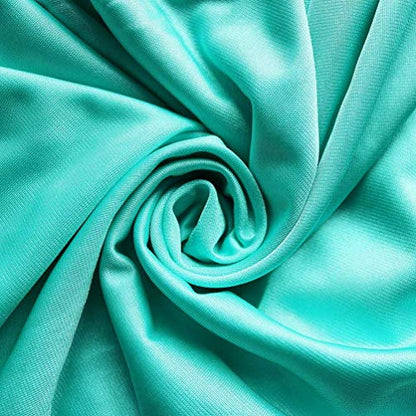 F.Life Aerial Silk 10 Yards Kit Durable Aerial Yoga Hammock with Hardware & Guide Aerial Swing for Acrobatic Flying Yoga - color: Turquoise