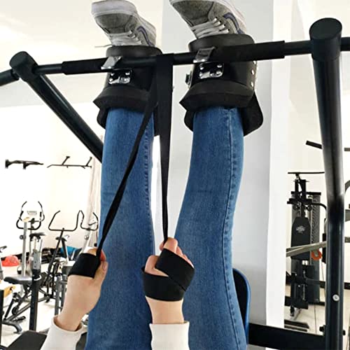 Zerone Boots Hanging Inversion Boots Solid Steel Boots Inversion Boots for Pull Up Hanging Hang Up Boots for Stretching Muscles, Relieving Back Pain