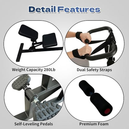 Stretch Machine, Full Body Stretching Equipment for Lumbar Stretching, Lower Back Pain Relief, Flexibility Trainer, Posture Correction