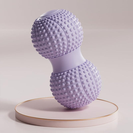 Peanut Massage Ball for Myofascial Release & Muscle Relaxation - Deep Tissue (Purple) - color: Purple