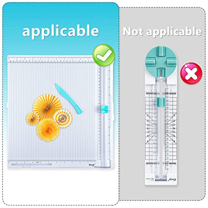 Paper Trimmer Replacement Blades: Automatic Security Safeguard Paper Cutter Blade Refills Mint Green (4 Pack)…