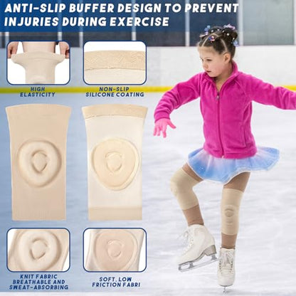 Shappy 2 Pair Knee Pads for Dancing Figure Skating - size: Small