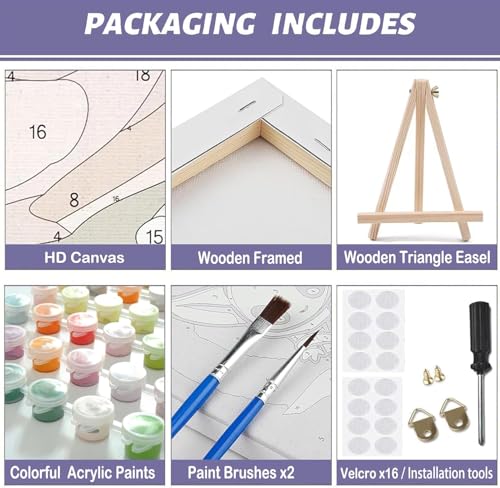 Jesus Paint by Numbers Kit for Adults Framed Canvas, with Wooden Easel | Jesus Canvas Redemption Lost Sheep Number Artist Paint by Number on Canvas, DIY Acrylic Oil Painting Kits 9.45x11.8in - color: YH03436