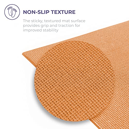 Voyage 5mm Studio Yoga Mats, 4 Pack, 72x24in - color: Orange