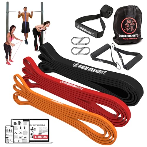 Rubberbanditz Resistance Bands Workout Kit | Exercise Bands, Door Anchor, Handles, Carry Bag, Straps | Resistance Training, Physical Therapy - color: 1.5 lbs (0.7 kg) Standard Package