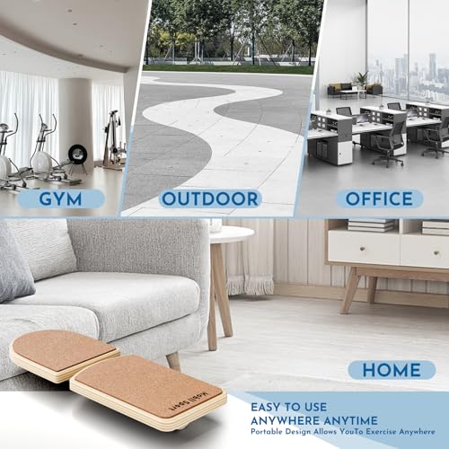 Cork Ankle Balance Board & Foot Strengthener