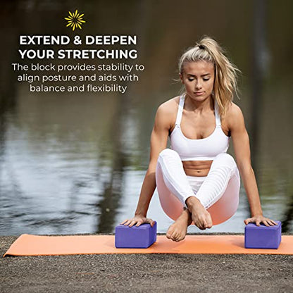 Bulk 4in Foam Yoga Blocks, 10 Pack - color: Assorted