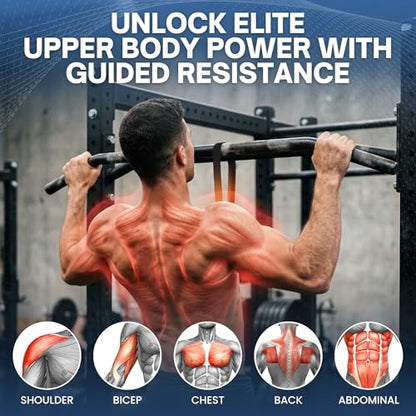 Pull Up Assistance Bands, Heavy Duty 300 lb Pull Up Bands Assistance Bands, 4 Adjustable Resistance Bands, Padded Handles, Foam Foot Cradle, Anchor Strap for Chin Ups, Dips & Strength Training - color: Black