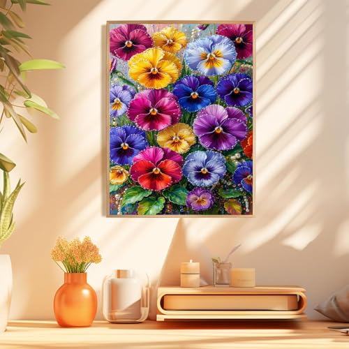 Flowers Diamond Art Kits for Adults, Diamond Painting Kits 12x16 Inch | Diamond Painting Kits for Adults Beginners, Gem Art, 5D Full Drill, DIY Arts and Crafts for Gift Home or Decor - color: Phalaenopsis Orchid