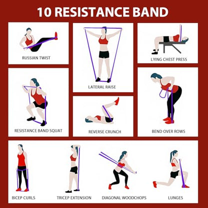 LEEKEY Resistance Bands for Pull Up Assist, Exercise & Workout Bands Set - color: 15-125LBS PULL UP