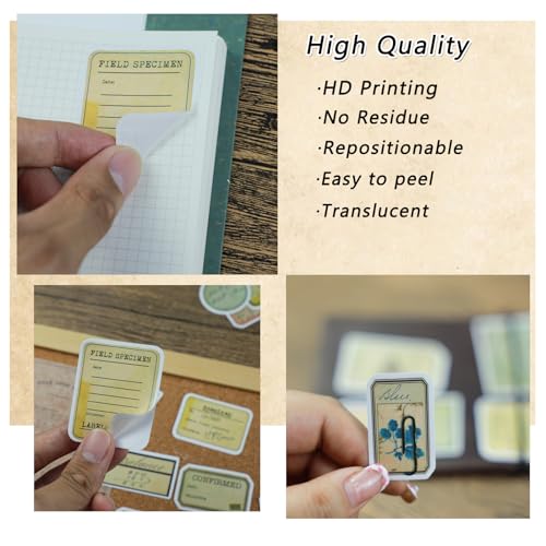 140 Pcs Vintage Aesthetic Stickers for Adults | Junk Journal Supplies for Scrapbooking Bullet Journal Collage Diary DIY Crafts - style: Vintage Aesthetic