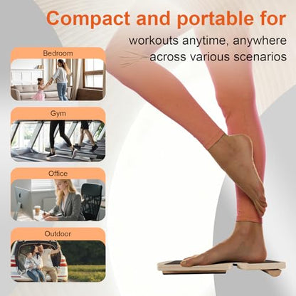 Ankle Balance Board for Plantar Fasciitis & Foot Pain | Non-slip, adjustable balance board for foot pain relief, ankle & calf strengthening. Ideal for home gym and physical therapy.