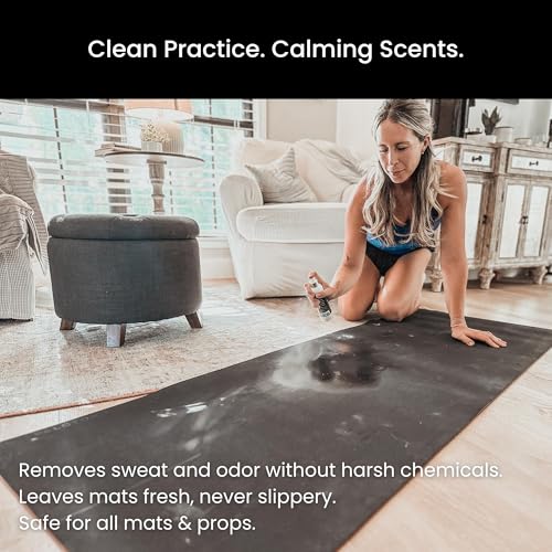 Yoga Mat Cleaner Spray – Spa-Like Scent | Eco-Friendly Formula | Neutralizes Sweat & Odor | Helps Protect Your Mat | 8 oz | Plant-Based, Made in USA | Body By Yoga