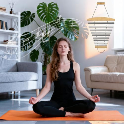 9-Tone Hand Chime with Mallet, Chimes Percussion for Meditation
