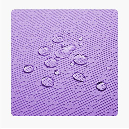 Hatha Yoga TPE Yoga Mat 72"x 27"x1/3" Non-slip Exercise Mat - color: purple