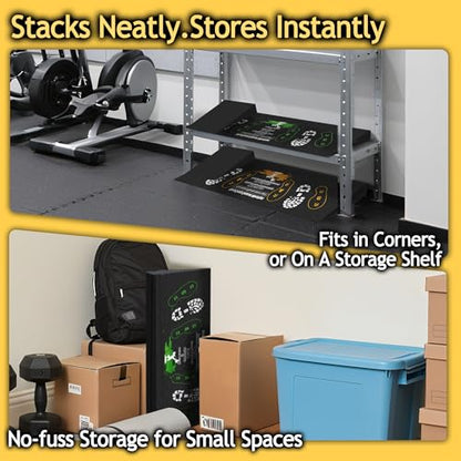 Squat Wedge Height-Adjustable Slant Board: 2Pcs Wide Wedges for Weightlifting Leg Glute Workout Improve Strength and Mobility for Gym Home - size: Large*2+Small*2