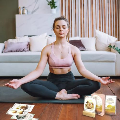 Somatic Therapy Exercise Cards for Women-60 Mindfulness Cards for Stress Reduction and Emotional Balance– Unique Motivational Gift for Yoga Instructors, Teachers & Yoga (somatic Therapy Cards)
