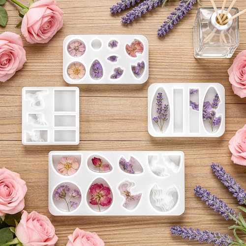 4 Pcs Resin Jewelry Molds Island Resin Pendant Molds for Casting Island Silicone Mold for Necklace Keychain Earring Pendant Ocean Themed Style Silicone Epoxy Mold for Clay UV Epoxy Resins DIY Gift