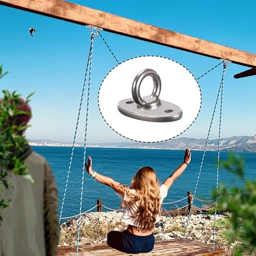 Wall Ceiling Mount Bracket for Suspension Strap Trainer, 2800lb Capacity, Body Weight Strength Training Systems, Aerial Yoga Swing, Resistance Band, Hammock, Battle Rope, Boxing Equipment