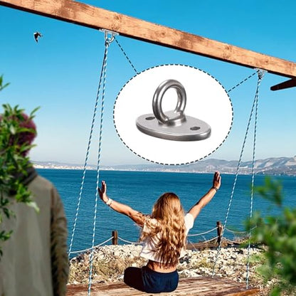 Wall Ceiling Mount Bracket for Suspension Strap Trainer, 2800lb Capacity, Body Weight Strength Training Systems, Aerial Yoga Swing, Resistance Band, Hammock, Battle Rope, Boxing Equipment