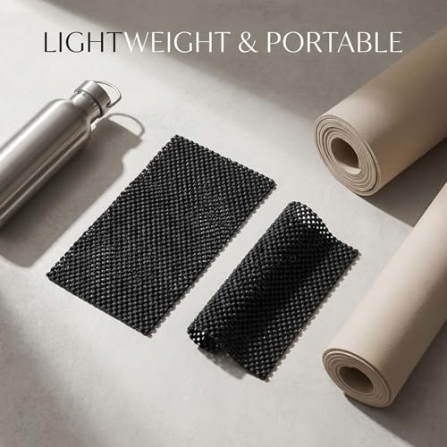 Pilates Reformer Mat, Workout Mat, Black Yoga Mat, Workout Mats for Home Gym, 2-Pack Non-Slip & Hand Grip Floor Fitness Pads - size: 11.8*7.8*0.15