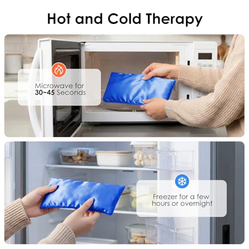 Weighted Eye Pillow for Yoga, Moist Heat Mask for Dry Eyes(Blue x2) - color: Eye Mask01-2 Pack Blue