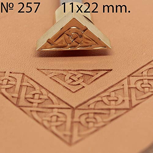 DandS ltd Leather Stamp Tool, Celtic Knot, Professional Steel Craft Tool for Leatherworking, Embossing, Carving & Stamping Leather Projects, Belts Wallets & DIY Projects Compatible with Mallet #257 - color: Celtic Knot 0.43" X 0.86"