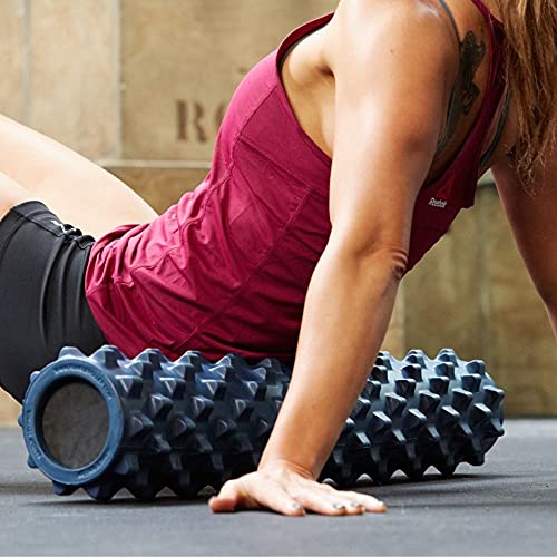 RumbleRoller Extra Firm Foam Roller Deep Tissue Massage Roller for Muscle Recovery (12 Inches Compact) - size: Compact