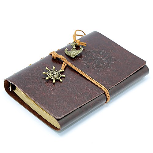 EvZ 7-Inch Refillable A6 Binder Notebook - Premium Vegan Leather Personal Planner, Eco-Friendly Journal with 6-Ring Loose-Leaf System for Writing, Business, and Creative Sketches, Coffee - color: Coffee, size: 7 Inches