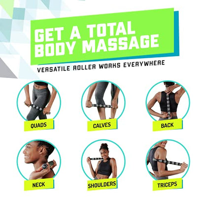 Elite Massage Roller Stick Targets Sore, Tight Leg Muscles to Prevent Cramps and Release Tension. It's Sturdy, Lightweight, Smooth Rolling and Thankfully This Lifesaver has Comfortable Handles.Green - color: Green