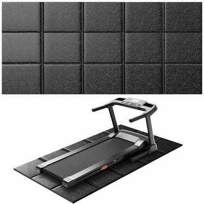 THAILE Treadmill Mat, 79" x 39" x 5mm, Carpet & Hardwood Floor Protector | 5mm Cushioning & Wide Coverage: Reduces vibration under treadmills, walking pads and exercise bikes while protecting floors - size: 79"L x 39"W x 0.2"Th
