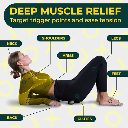Deep Recovery Yoga Deep Tissue Massage Ball Set, Firm Density – 2.9-Inch Myofascial Release Balls for Feet, Back, Neck, Legs & Arms – Trigger Point & Mobility Therapy (2-Pack) - style: Firm