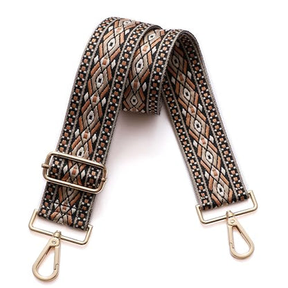 S-Jacorry Purse Strap Replacement Crossbody Wide Shoulder Strap Adjustable Canvas Straps Handbag Strap Replacement Belts - color: Gold Buckel-928