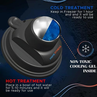 PRIME Fitness wall Mounted Massage Ball | Cold Therapy | wall Mounted Back Massager | cryo Stick | Relieve Muscle Pain (360 Wall Massager) - color: 360 Wall Massager