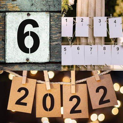 10 Inch Number Stencils Plastic Number Stencils Reusable Digital Painting Templates for Cake Stencil Address Templates - size: 10 Inch