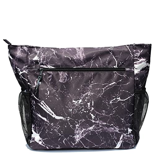 ESVAN Original Floral Tote Bag Large Shoulder Bag with Multi Pockets for Gym Travel Beach Daily Bags - color: C