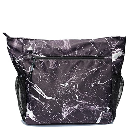 ESVAN Original Floral Tote Bag Large Shoulder Bag with Multi Pockets for Gym Travel Beach Daily Bags - color: C
