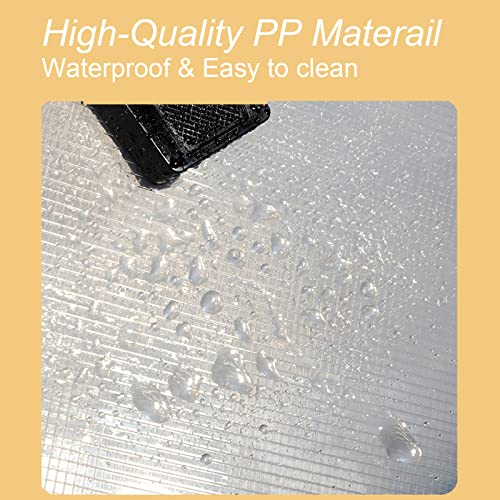 12x16.5 Art Portfolio Case A3 PP Plastic Transparent Black Pack of 1 | Oxford Cloth Edge Waterproof Fits 11x14 Photo Prints and Art Paper - color: Black