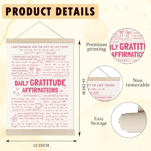 Welshower Pink Inspirational Positive Poster Hanger Frame, Preppy Girly Motivational Daily Affirmations Wall Art Prints Decor for Girls Bedroom Dorm Bedroom Apartment Framed, 12x16 Inch - color: positive words4