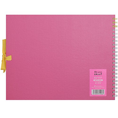 Maruman S312-08 Sketchbook Art Spiral F2 Thick Drawing Paper, 24 Sheets, Pink - color: Pink, size: F2 (7.76" x 10.24")