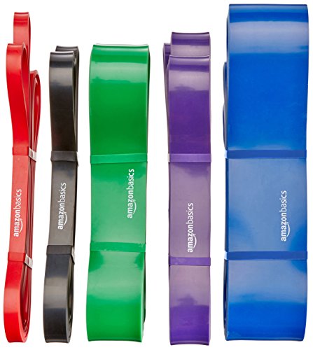 Amazon Basics Resistance Pull-Up Bands for Exercise, Workout, Stretching and Muscle Training - size: 1/2 inches (10-35 lbs), style: 1/2" (10-35 lbs)
